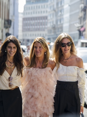 Chiara Totire, Anna Dello Russo, Aurora Sansone from Milan Fashion week September 2019
