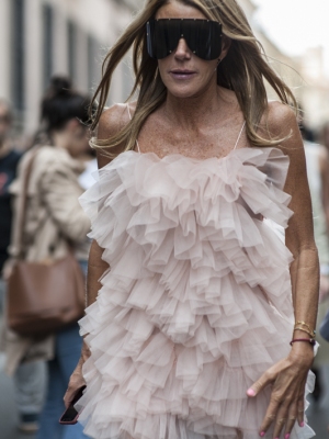 Anna dello Russo Street Style from Milan Fashion week September 2019