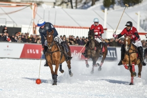 26th January 2019, Lake of St Moritz, St Moritz, Switzerland; Snow Polo World Cup,  Maserati versus Cartier;