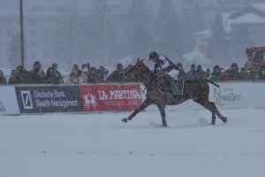 27th January 2019, Lake of St Moritz, St Moritz, Switzerland; Snow Polo World Cup final, Badrutts Palace Hotel versus Maserati;