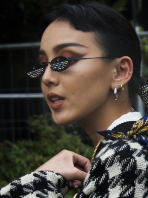 Kiwi Lee Street Style from Milan Fashion week September 2019