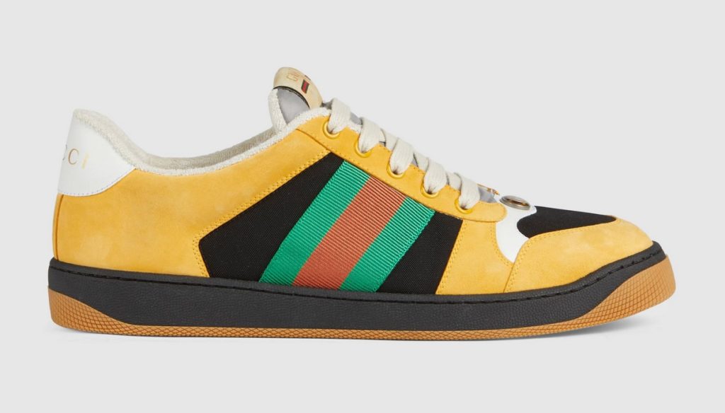 Sneaker Screener uomo in camoscio di Gucci