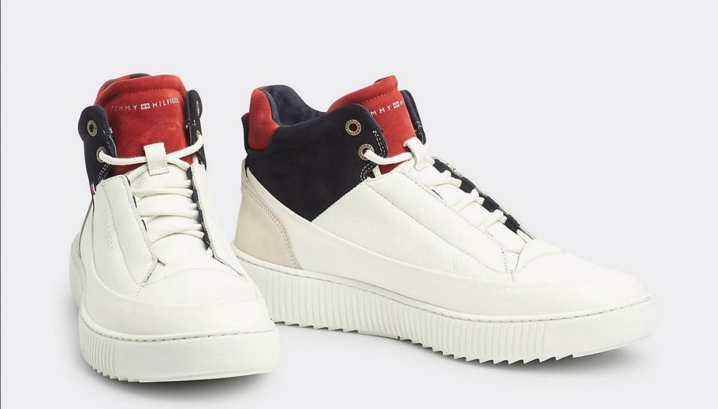 Sneakers in pelle color block di Tommy Hilfiger