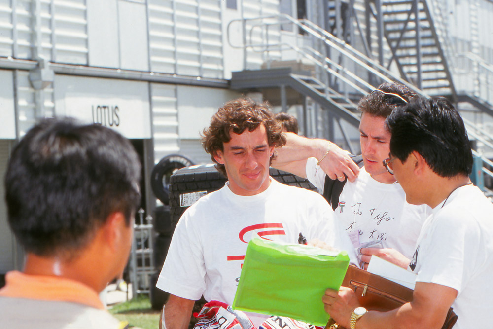 Senna con i Fans