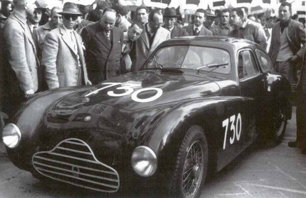 Alfa Romeo 6C 2500 Competizione di Fangio-Zanardi con numero 1000 miglia