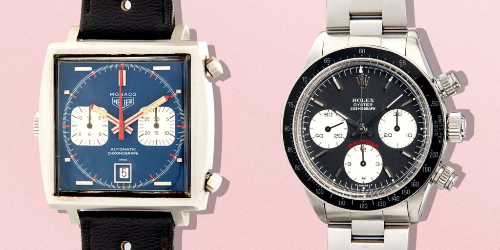 Il 12 DICEMBRE ANDRANNO ALL'ASTA A NEW YORK un Tag-Heuer e un Rolex Daytona APPARTENUTI A MITI DEL CINEMA, OGGI CONSIDERATI ICONE.