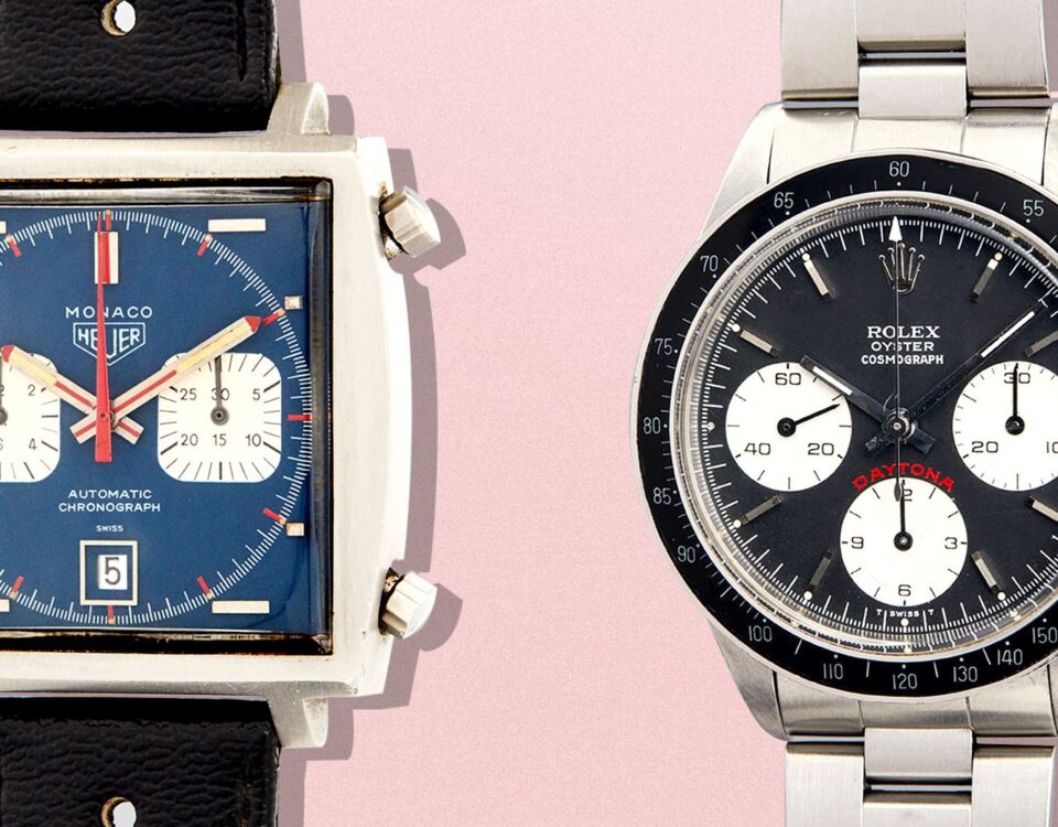 Il 12 DICEMBRE ANDRANNO ALL'ASTA A NEW YORK un Tag-Heuer e un Rolex Daytona APPARTENUTI A MITI DEL CINEMA, OGGI CONSIDERATI ICONE.