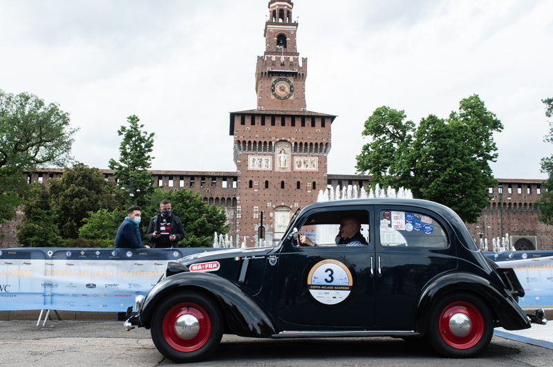 Fiat 508C del 1937 vincitrice della rievocazione della Coppa Milano Sanremo