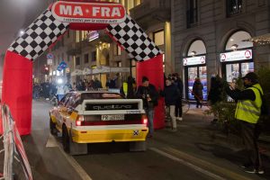 La XXVI edizione del Rallye Monte Carlo Historique si apre oggi con la rombate partenza dei veicoli storici da Milano. 