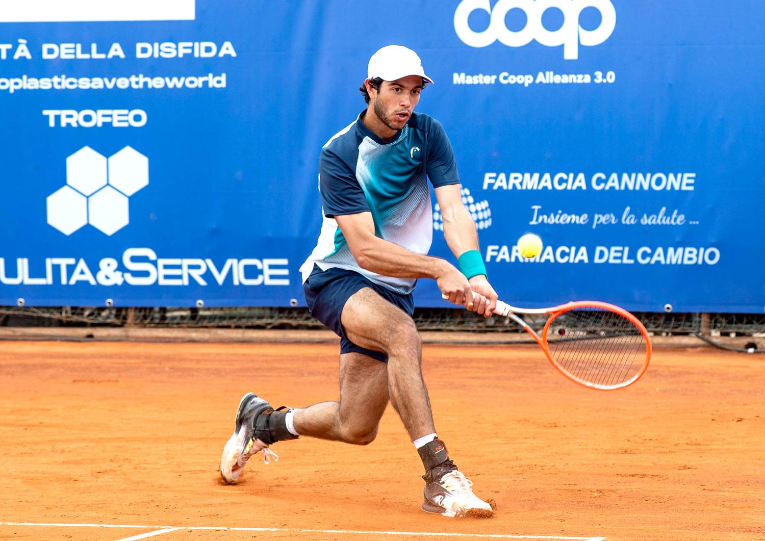 Nuno Borges durante un match del trofeo ATP Challenger 