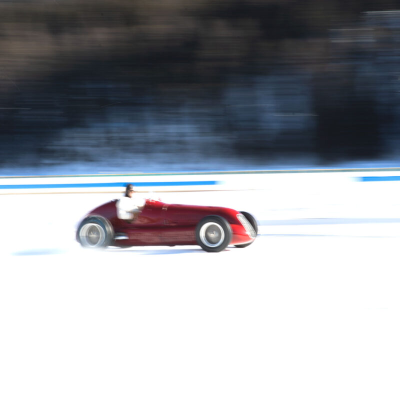 Maserati 4cl on ice