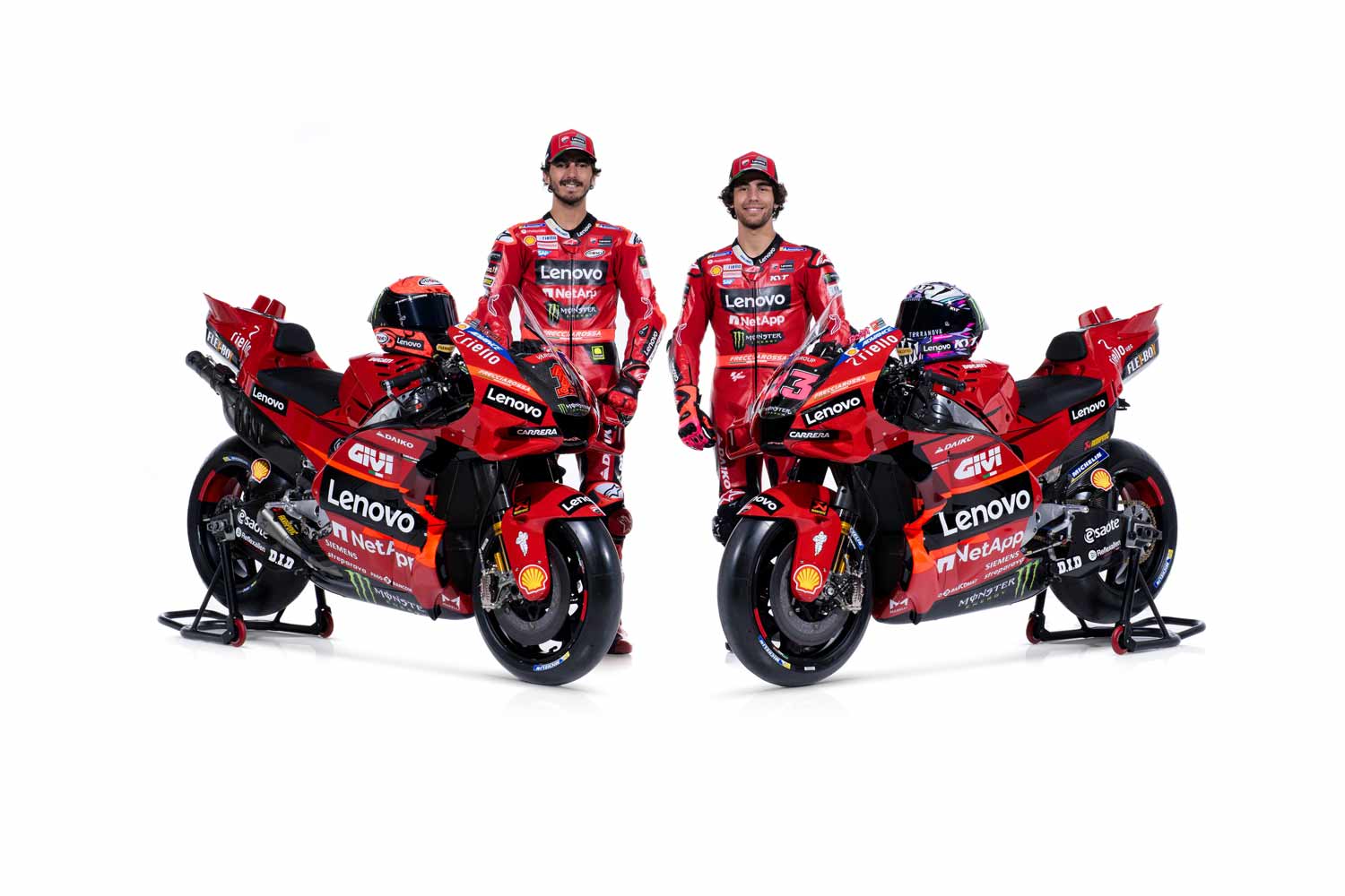 Ducati Team 2023 arriva in Trentino, a Madonna di Campiglio, con l'evento "Campioni in Pista". Presentazione ufficiale Team 2023.