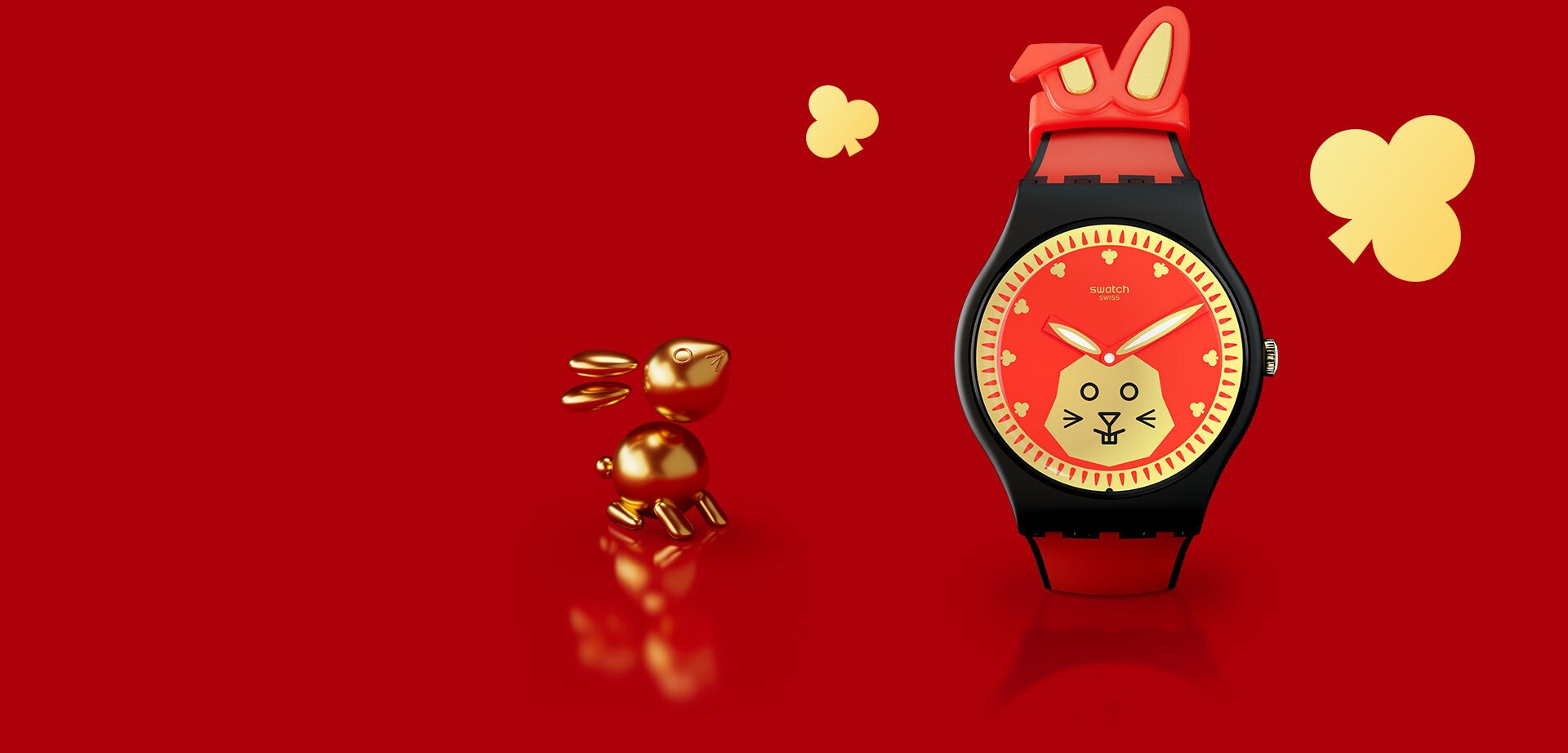 Swatch per il Capodanno cinese 2023, lancia il nuovo e divertente orologio dedicato all'anno del Coniglio. 