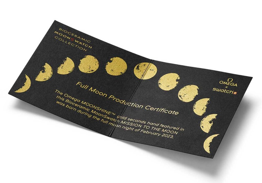  Il nuovo modello Swatch della serie MoonSwatch,  "Mission To Moonshine" Gold, è ufficialmente ritornato. Ad annunciarlo Omega e Swatch, come la variante inedita della loro tanto acclamata, criticata, fruttuosa collaborazione.   
