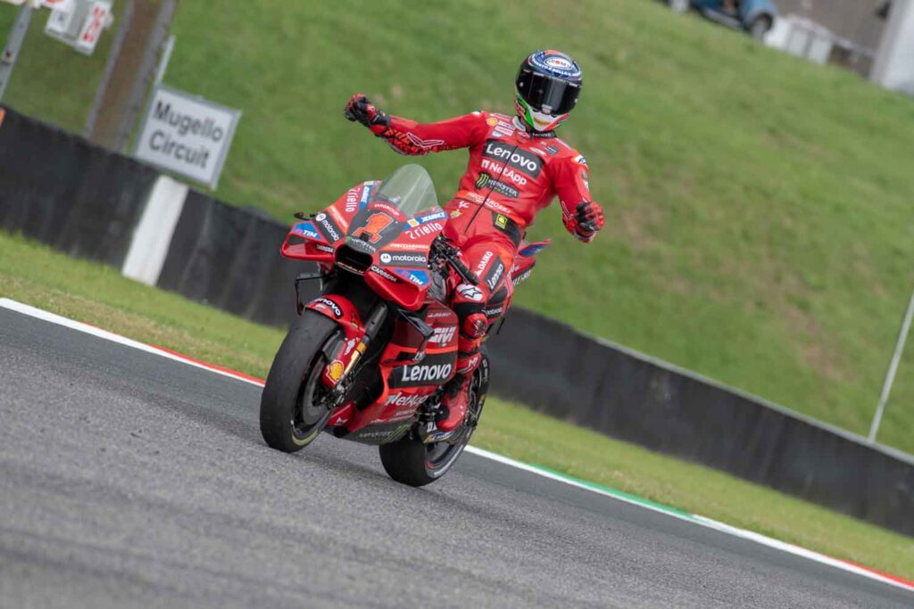 Pecco Bagnaia vince la sprint race del Mugello