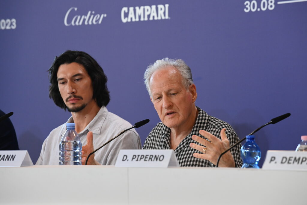 Adam Driver e Michael Mann conferenza stampa alla Mostra del Cinema di Venezia