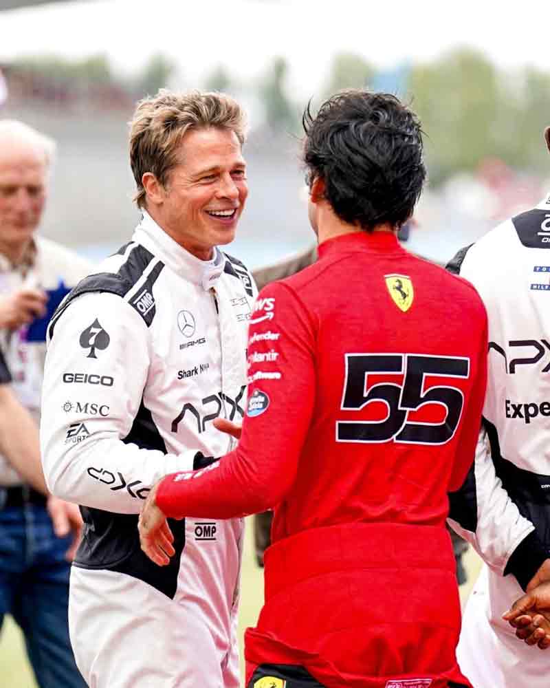 Brad Pitt e Carlos Sainz