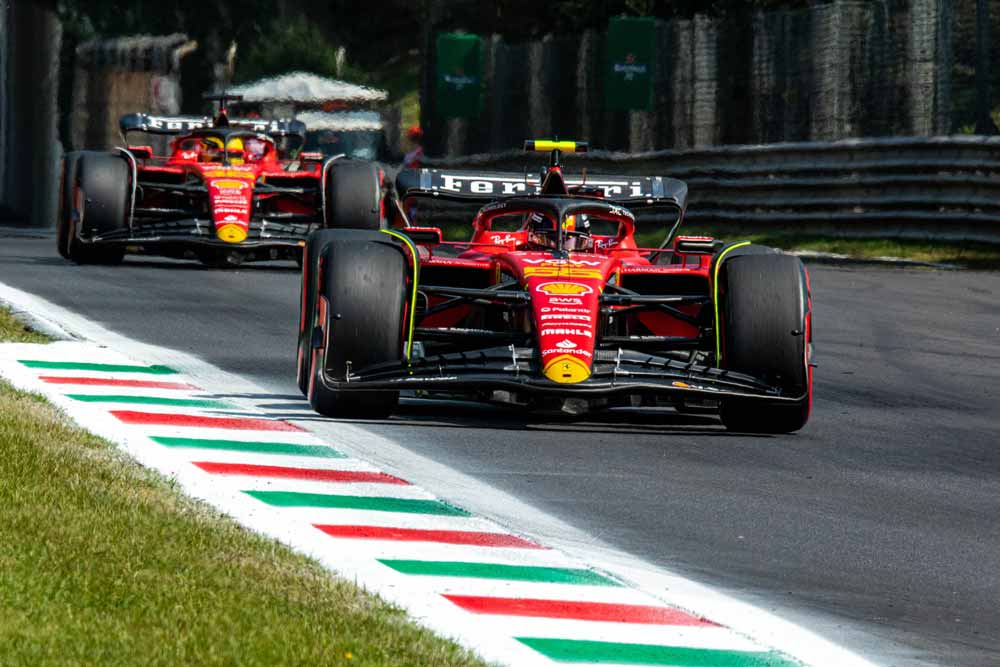 Le Ferrari sul circuito di Monza