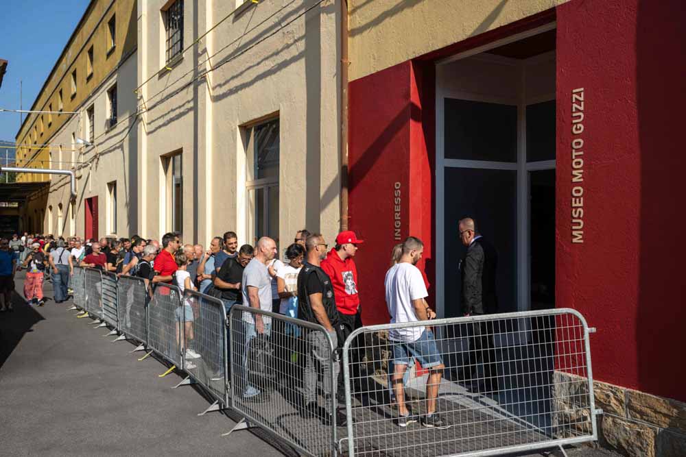 L'ingresso del Museo Moto Guzzi a Mandello del Lario