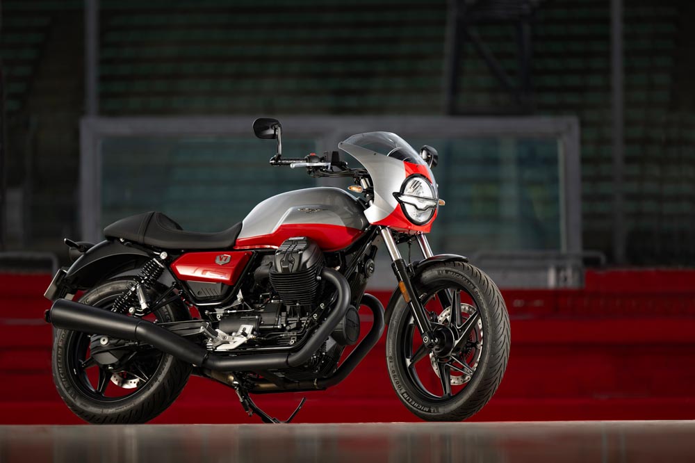 le linee della V7 Moto Guzzi