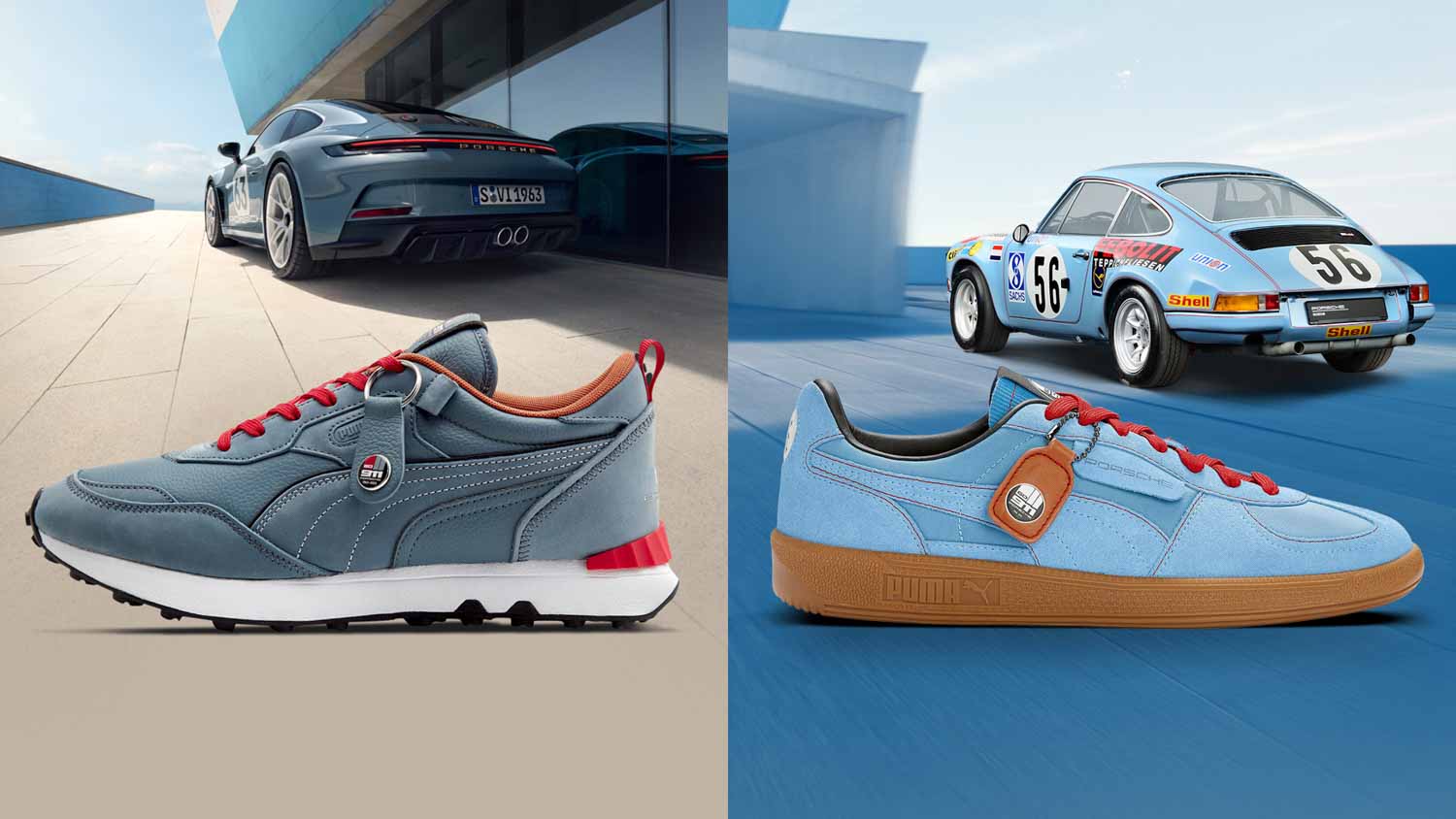 Puma X Porsche due sneaker per rendere omaggio a quella che è l'auto più famosa e affascinante di tutti i tempi, la Porsche 911.