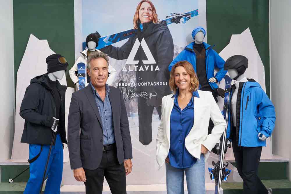 abbigliamento neve la collezione OVS Altavia Stefano Beraldo AD OVS e Deborah Compagnoni
