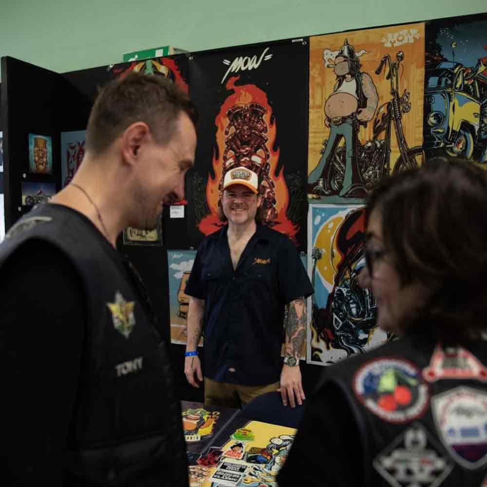 Russel “MOW” Murchie ad Eternal Motorcycle Show