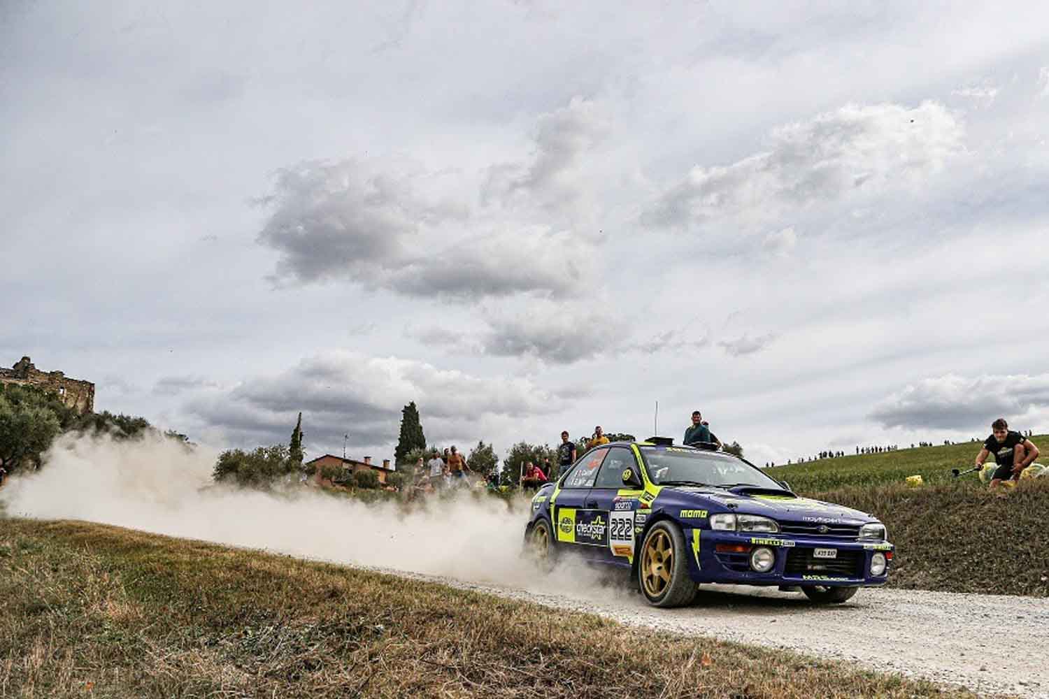 Subaru Impreza gruppo A di CAIROLI-MORI che ha vintola categoria Calssic del Rallylegend