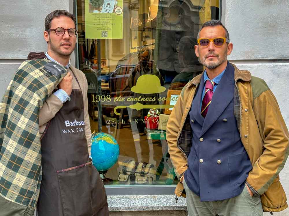 Stefano Squillante di Shop in London ed Elvio Pompei di Coolness Milano