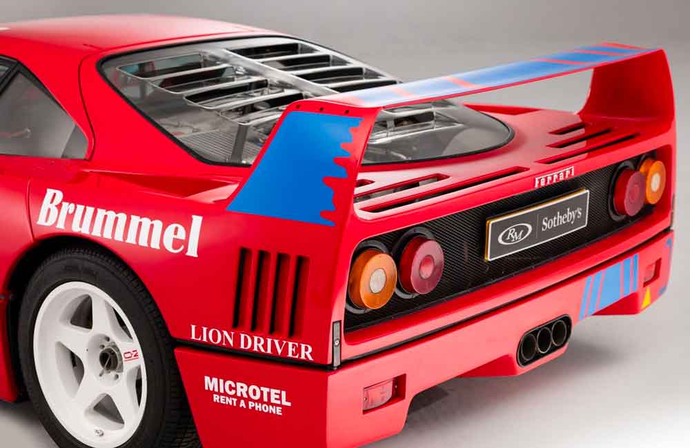 Ferrari F40 GT un raro modello all'asta da Sotheby's