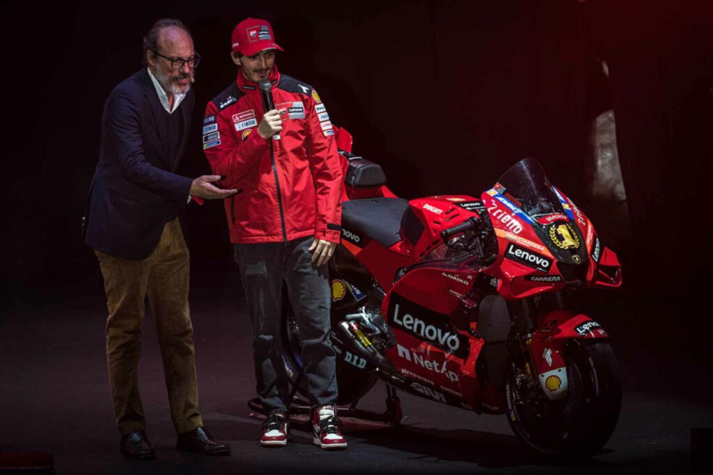 Ducati festeggia il trionfo mondiale all'Unipol Arena