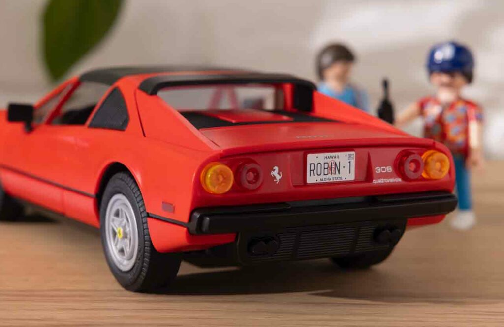 Playmobil e la Ferrari 308 GTS Quattrovalvole di Magnum P.I.