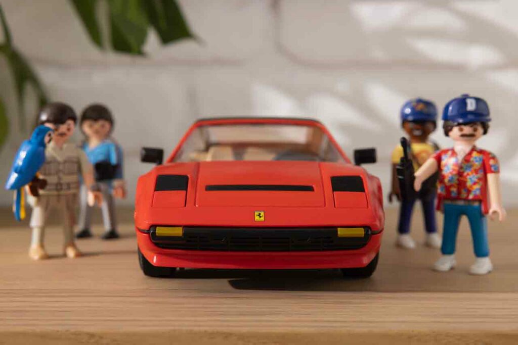 Playmobil e la Ferrari 308 GTS Quattrovalvole di Magnum P.I.