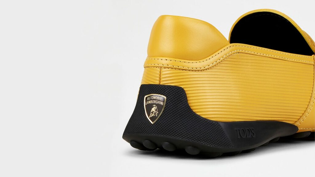 i dettagli della collezione Tod's x Lamborghini