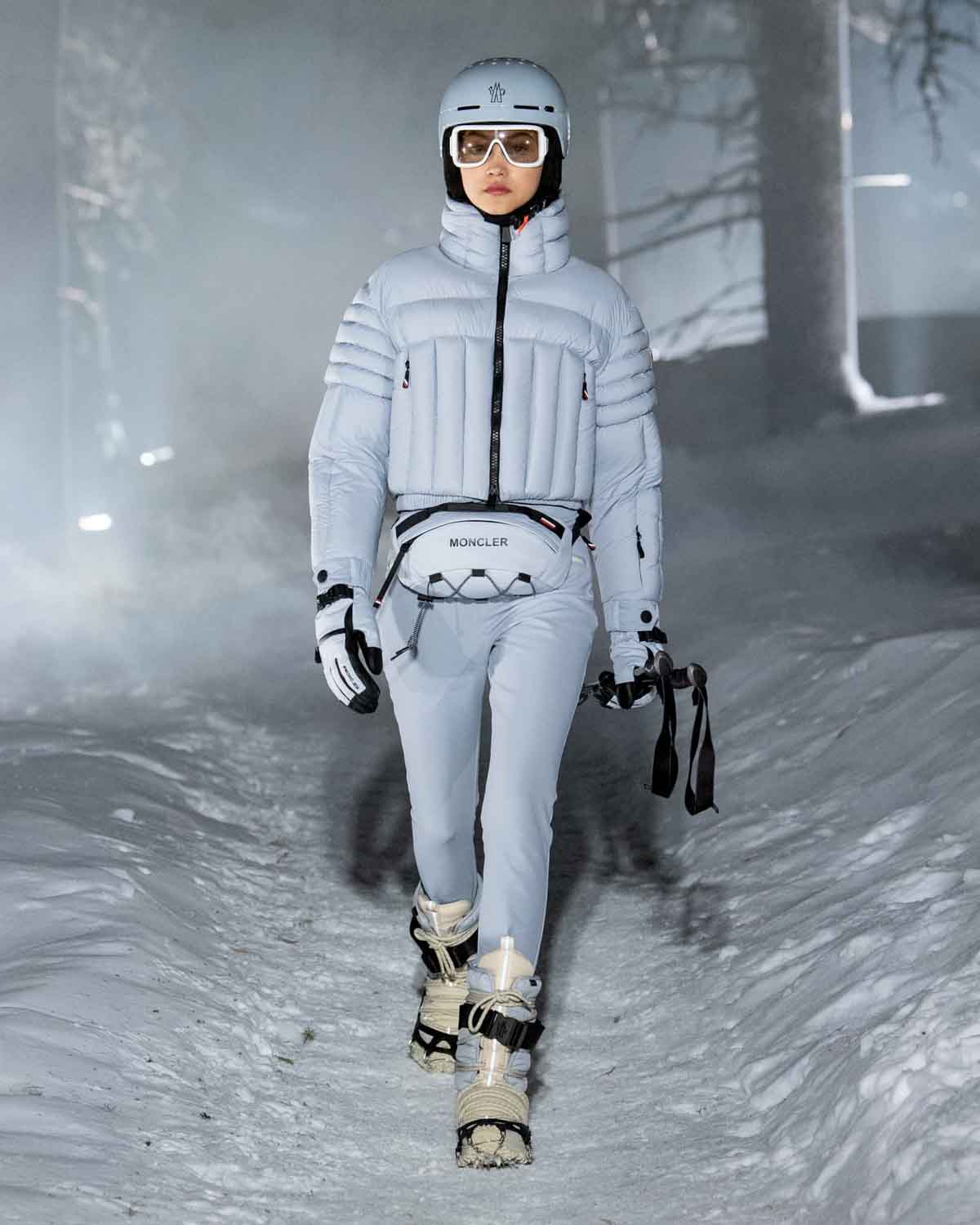 Moncler Grenoble la collezione A/I 2024 a St. Moritz