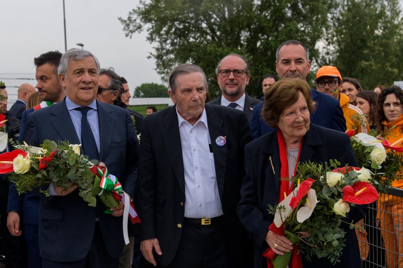 le autorità durante il ricordo di Ayrton Senna e Roland Ratzenberger ad Imola