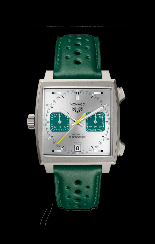 Nuovo cronografo TAG Heuer Monaco verde corsa
