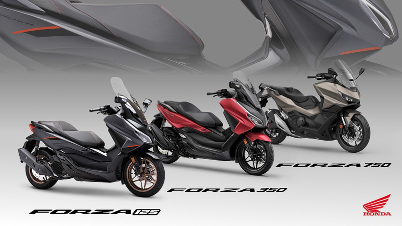 I nuovi scooter Forza Honda punta su stile, comfort per il restyling