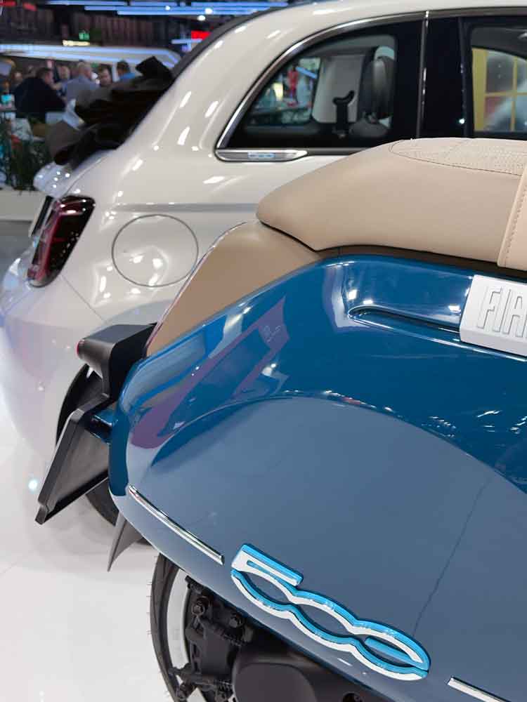 Scooter ispirato alla Fiat 500 nasce E-Moped 500, il nuovo mezzo elettrico disegnato da Pininfarina