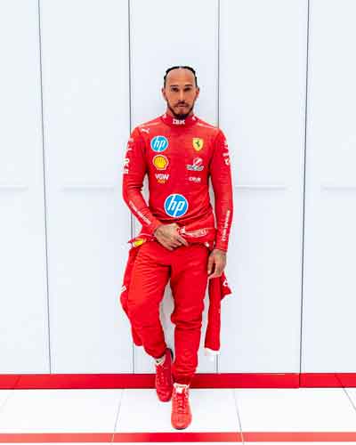 Lewis Hamilton, 1° giorno in Scuderia Ferrari