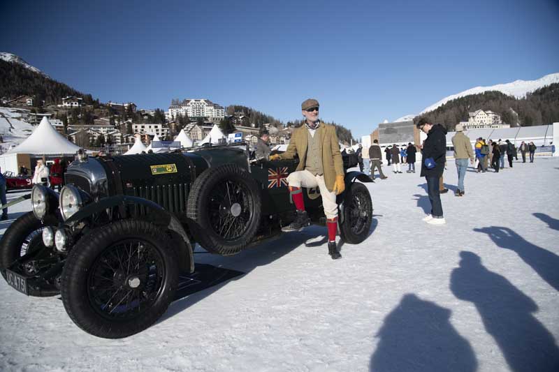 Il viaggio di Ryck e la sua Bentley 4½ Litre dal centro dell'Inghilterra a The ICE St. Moritz