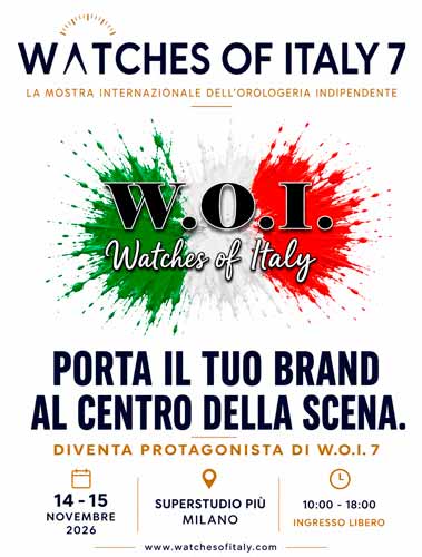Watches of Italy 2026 novità dell’orologeria indipendente a Milano